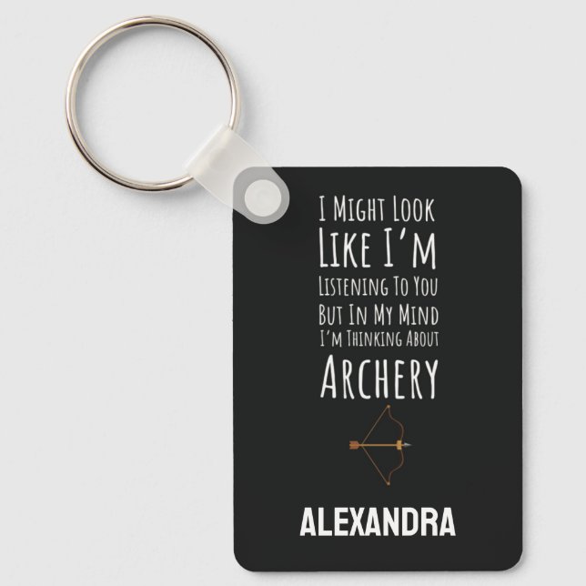 Funny Archery Bow And Arrow Archer Key Ring (Front)