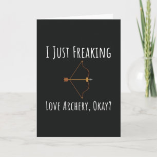 Funny Archery Cards Bow And Arrow Sports Humour