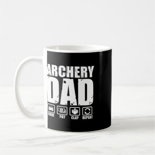 Funny Archery Dad Proud Archer Father Humour Fathe Coffee Mug