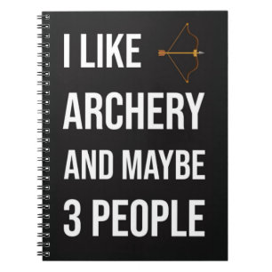Funny Archery Hunting Gifts Hunter Bow And Arrow Notebook