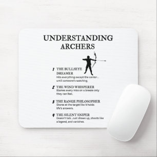 Funny Archery Life Definitions Mouse Pad