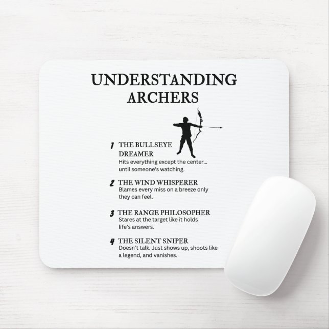 Funny Archery Life Definitions Mouse Pad (With Mouse)