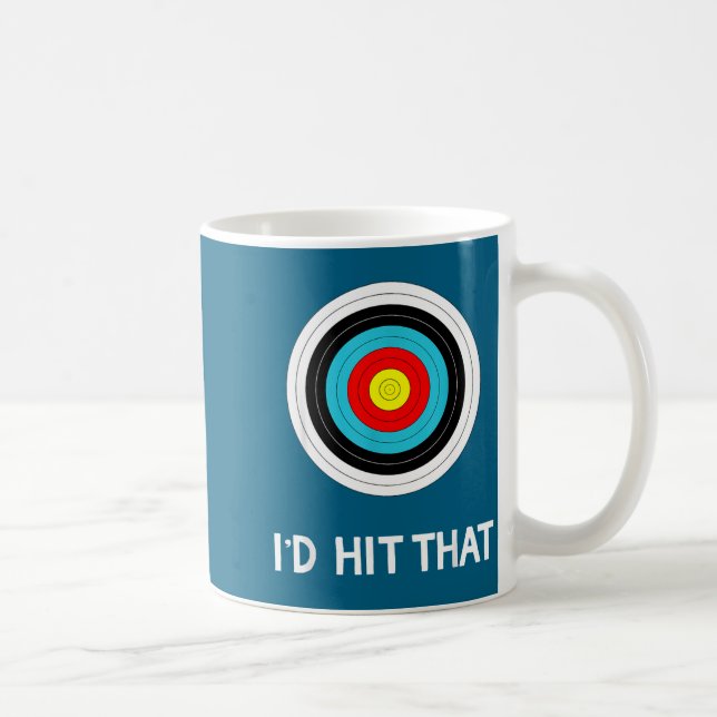 Funny Archery Quote I'd Hit That Archer Gif  Coffee Mug (Right)