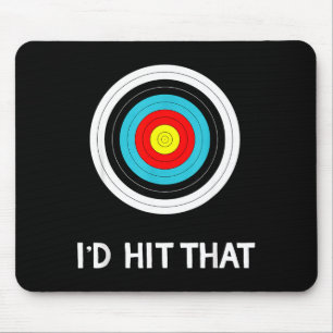 Funny Archery Quote I'd Hit That Archer Gif  Mouse Pad