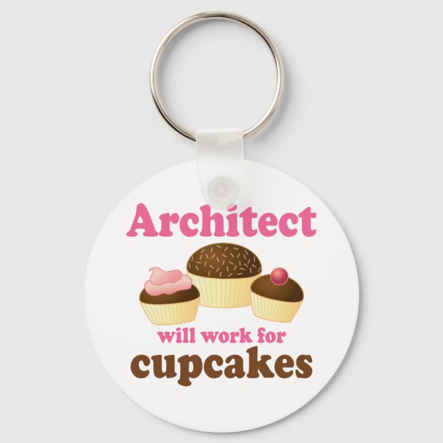 Funny Architect Key Ring (Front)