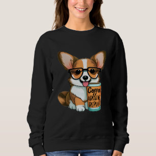 Funny Archivist Coffee Lover Corgi Owner Archive R Sweatshirt