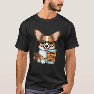 Funny Archivist Coffee Lover Corgi Owner - Archive T-Shirt