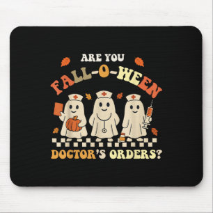 Funny Are You Fall O Ween Doctor's Fall Halloween Mouse Pad
