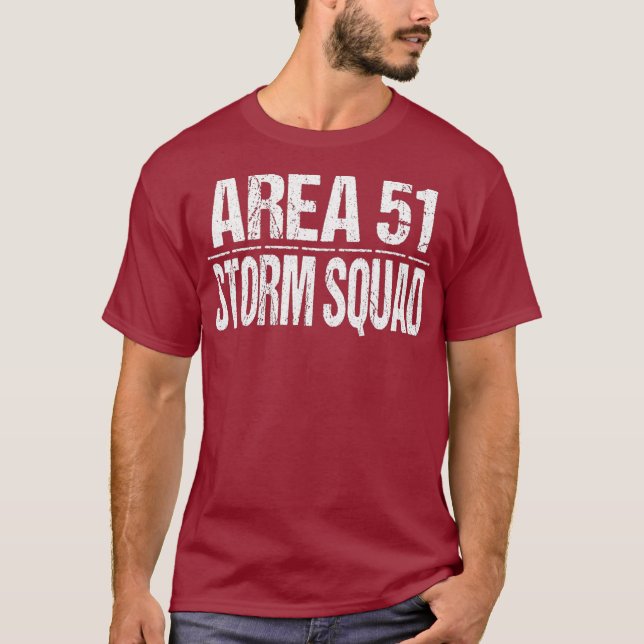 Funny Area 51 Storm Squad T-Shirt (Front)