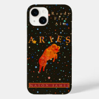 Funny Aries Zodiac Black Red Personalised