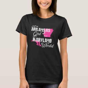 Funny Arkansas Shirts Just an Arkansas girl in a M