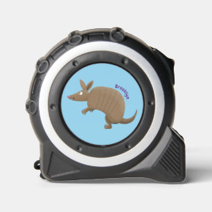 Funny armadillo happy cartoon illustration 1