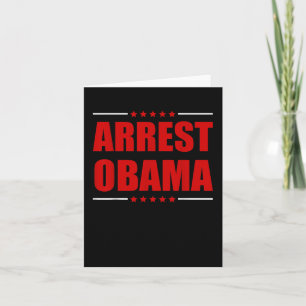 Funny Arrest Obama Vintage 2025 Card