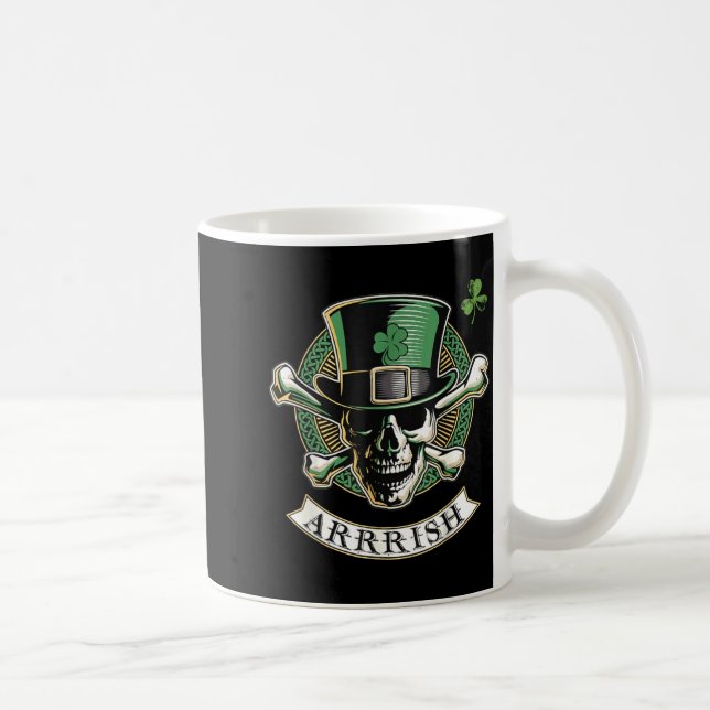 Funny Arrish Irish Rate St Patricks Day Rate Men G Coffee Mug (Right)