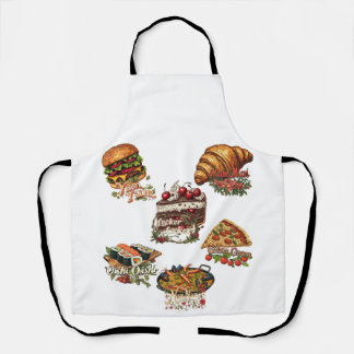 Funny Art Food Quote on a White Apron
