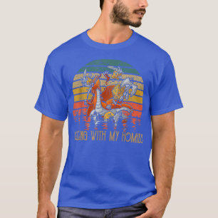 Funny Art Rolling With My Homies Vintage Styles Mu T-Shirt
