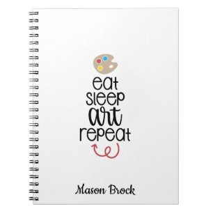 Funny art studen school personalised gift Notebook