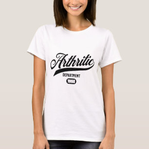 Funny Arthritic Department Tee With Custom Year