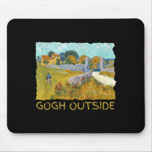 Funny Artist Gogh Outside Starry Night Insrational Mouse Pad