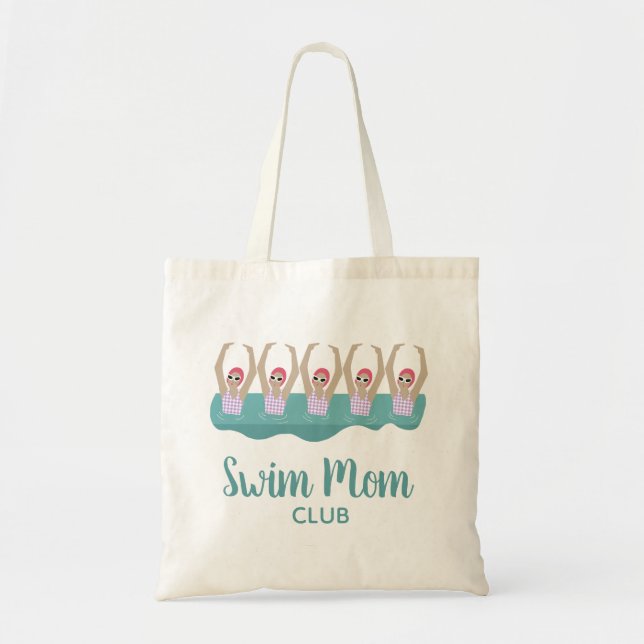 Funny Artistic Synchro Swimming Swimmers Swim Mum  Tote Bag (Front)