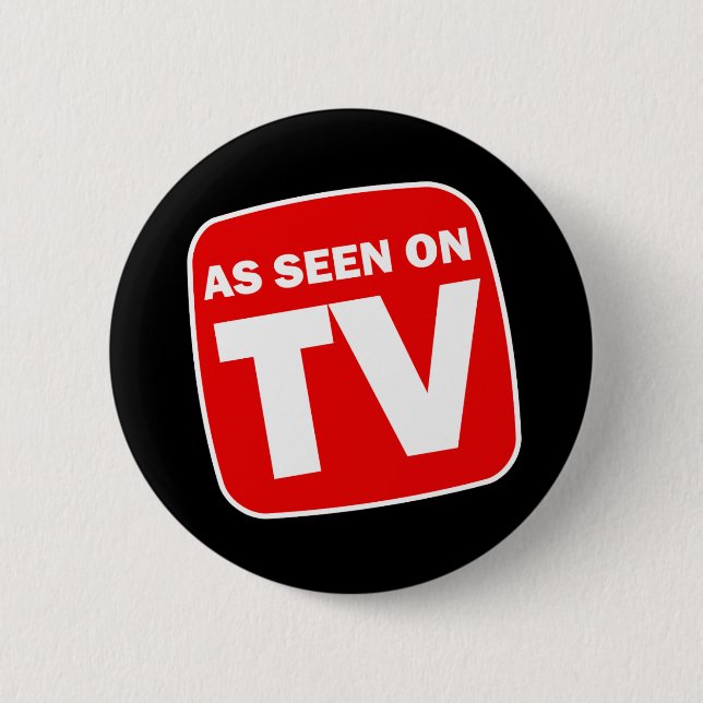 Funny As Seen on TV Button (Front)