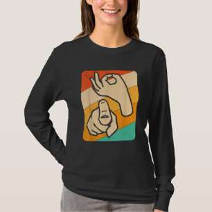 Funny ASL American Sign Language, (Explicit) Novel T-Shirt