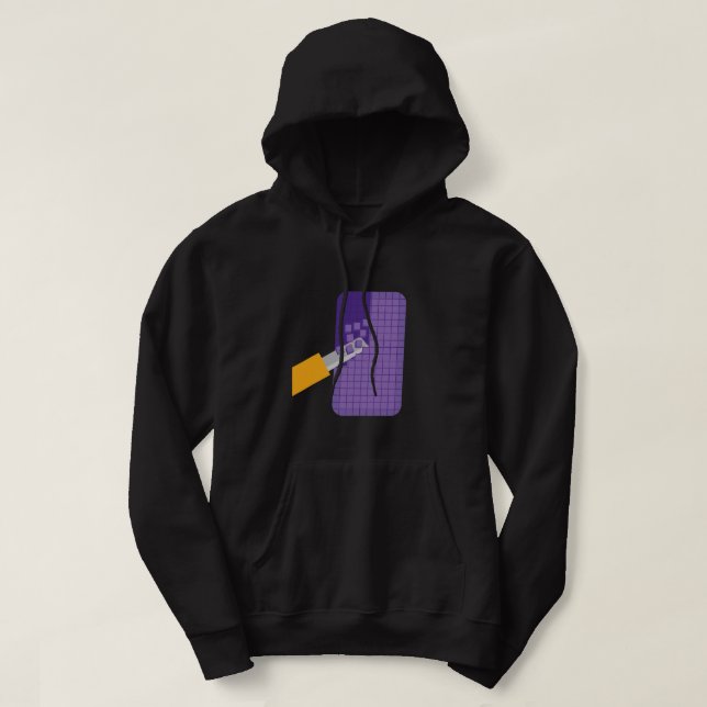 Funny ASMR Soap Cutting Hoodie (Design Front)