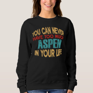 Funny Aspen Personalised Tshirt First Name Joke It
