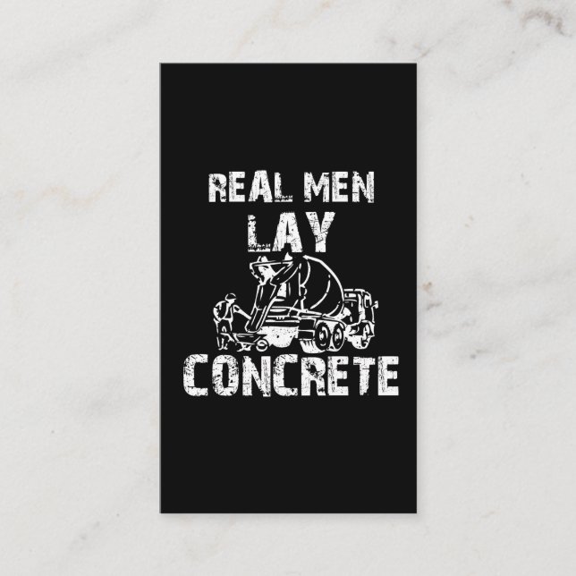Funny Asphalt Road Worker Cementing Pavers Business Card (Front)