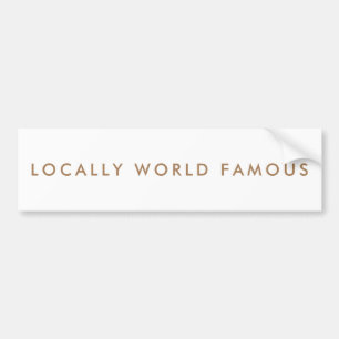 Funny Aspiration Minimalist Modern Nameplate Bumper Sticker