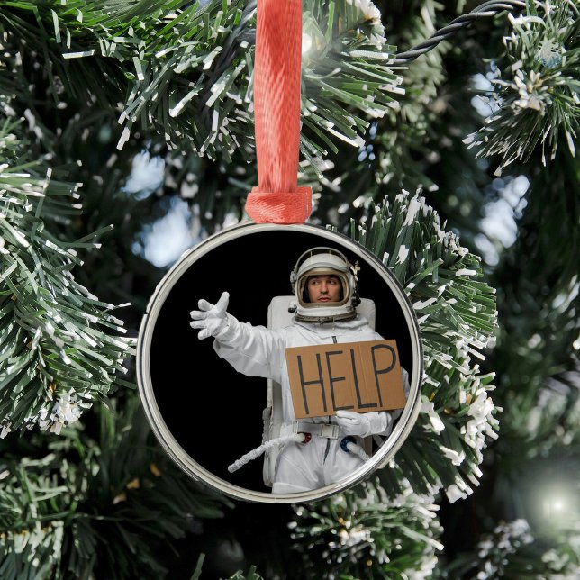 Funny Astronaut Ornament (Creator Uploaded)