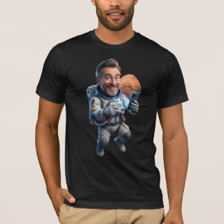 Funny Astronaut Selfie on Mars T-Shirt