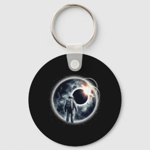 Funny Astronaut Space Eclipse Planet Science Solar Key Ring