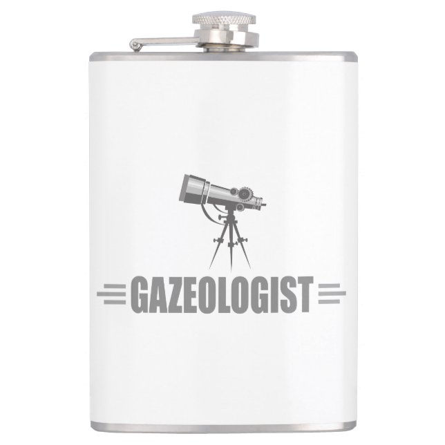 Funny Astronomy Hip Flask (Front)