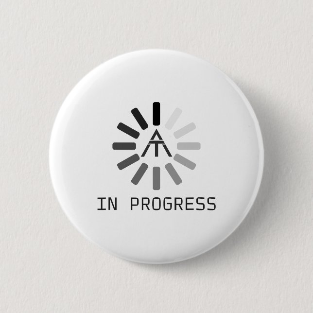 Funny At (appalachian Trail) In Progress  6 Cm Round Badge (Front)