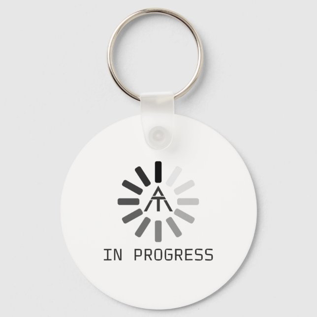 Funny At (appalachian Trail) In Progress  Key Ring (Front)