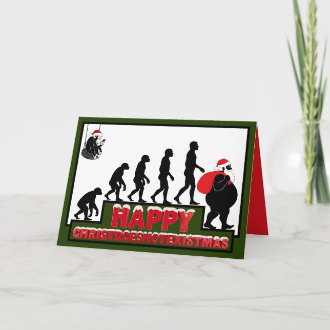 Funny atheist Christmas card (Front)
