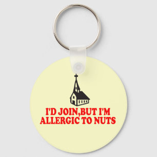Funny atheist key ring
