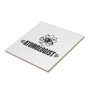 Funny Atom Ceramic Tile