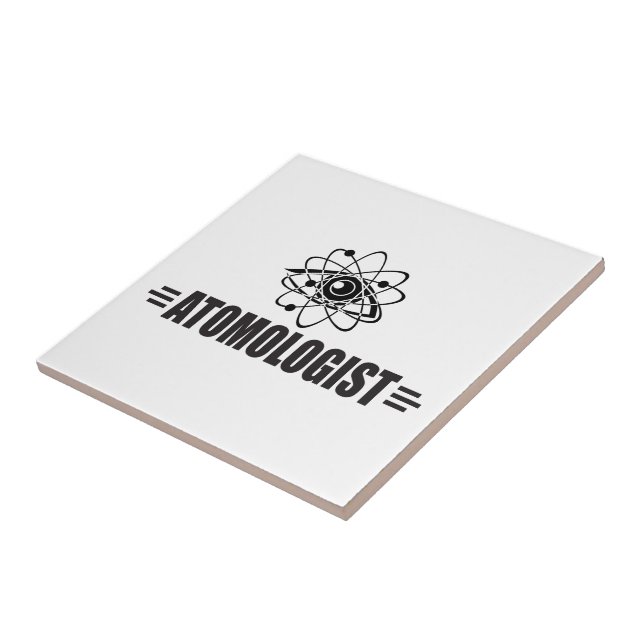 Funny Atom Ceramic Tile (Side)