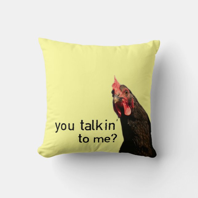 Funny Attitude Chicken Cushion (Front)