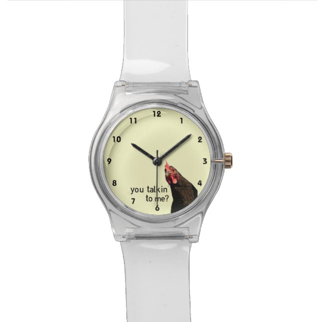 Funny Attitude Chicken Watch (Close Up)