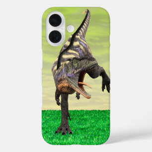 Funny Aucasaurus Roaring Prehistoric Dino Art iPhone 16 Case
