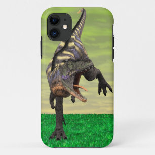 Funny Aucasaurus Roaring Prehistoric Dino Art iPhone 11 Case