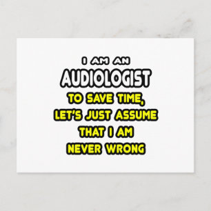 Funny Audiologist T-Shirts and Gifts Postcard