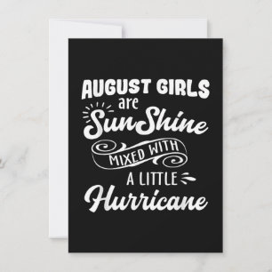 Funny August Birthday Shirts Gifts Invitation