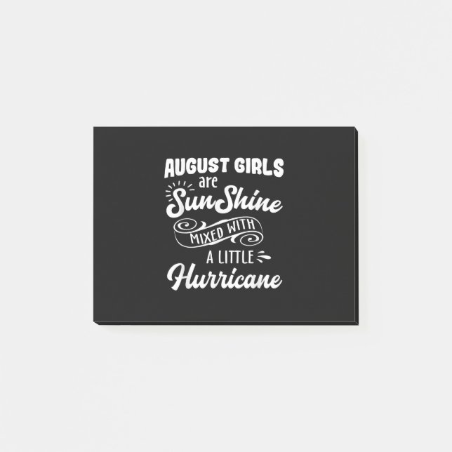 Funny August Birthday Shirts Gifts Post-it Notes (Front)
