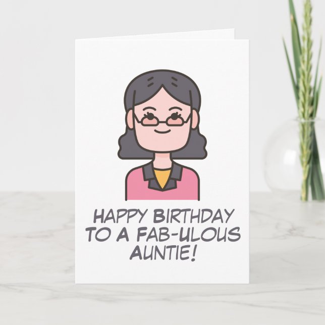 funny aunt birthday cards (Front)