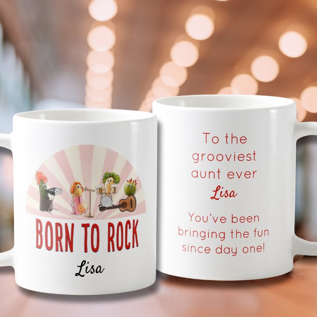 Funny Aunt Gift – Personalised Cool Veggie  Coffee Mug (Creator Uploaded)