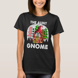 Funny Aunt Gnome Family Matching Christmas Gift Pa T-Shirt